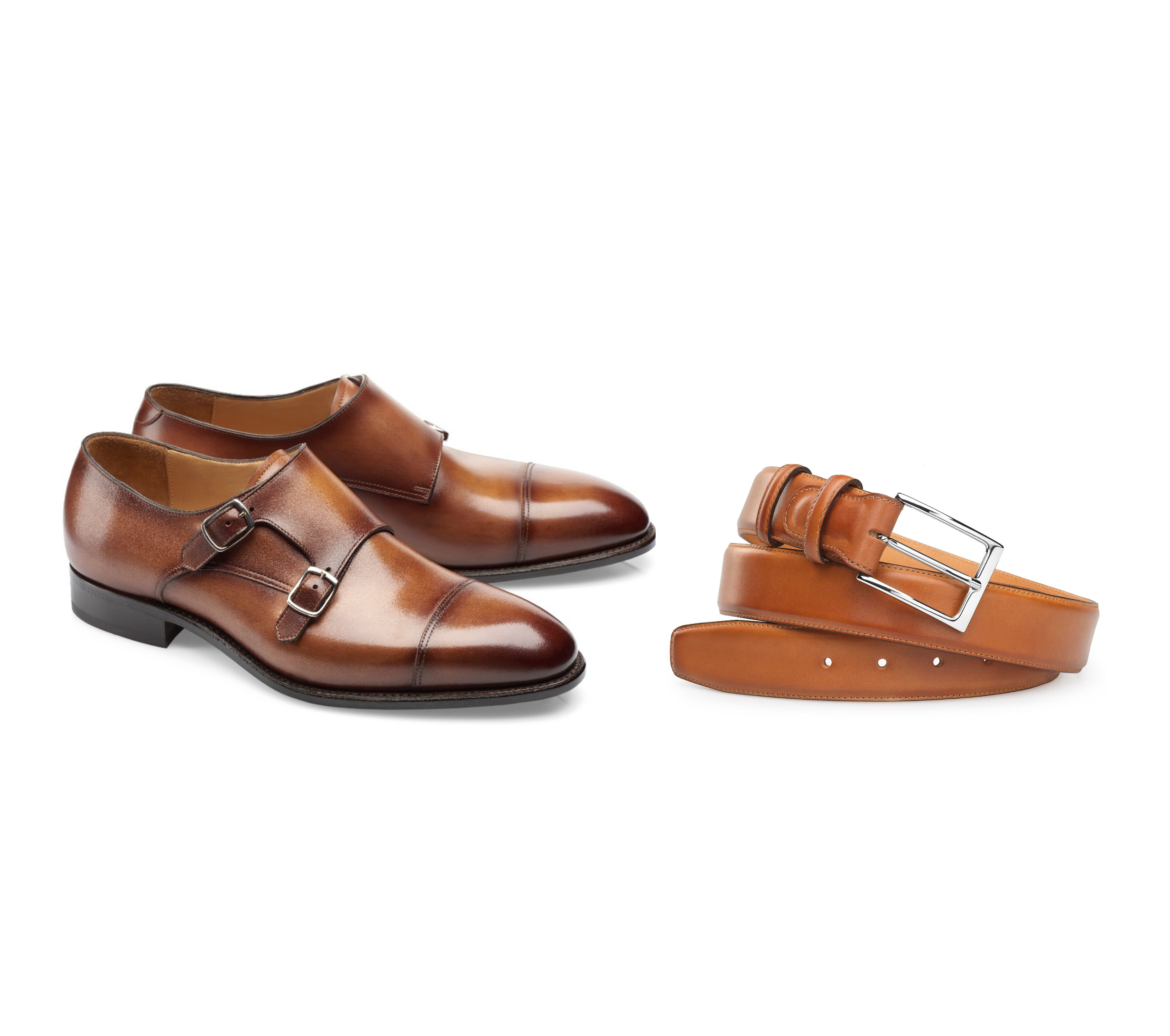 Double Buckle Shoes - Leather - PM Andrew Braga